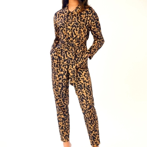 Lita leopard jumpsuit Medium - Picture 1 of 4